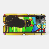 ステンドグラスデザイン 猫 Case-Mate iPhoneケース (裏面(横))