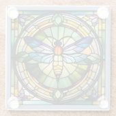 ステンドグラストンボ ガラスコースター (裏面)