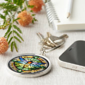 ステンドグラストンボ キーホルダー (側面)