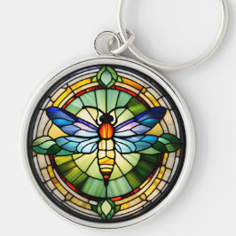 ステンドグラストンボ キーホルダー