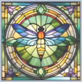 ステンドグラストンボ シール (正面)