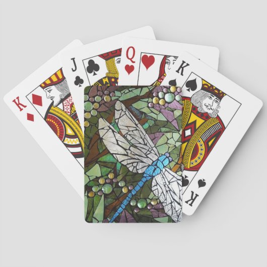 ステンドグラストンボ トランプ (裏面)