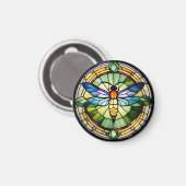 ステンドグラストンボ マグネット (正面/裏面)