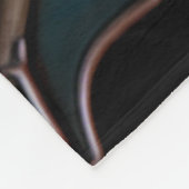 ステンドグラスハミングバードパターン春の花 フリースブランケット (角)