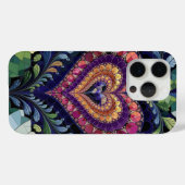 ステンドグラスハートフローラファンタジー Case-Mate iPhoneケース (裏面 (横))