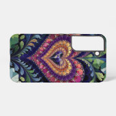 ステンドグラスハートフローラファンタジー SAMSUNG GALAXYケース (裏面横)