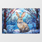 ステンドグラスバニー ウィンドウサイン (シート)