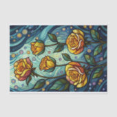 ステンドグラスバラの切り離し 薄葉紙 (正面)