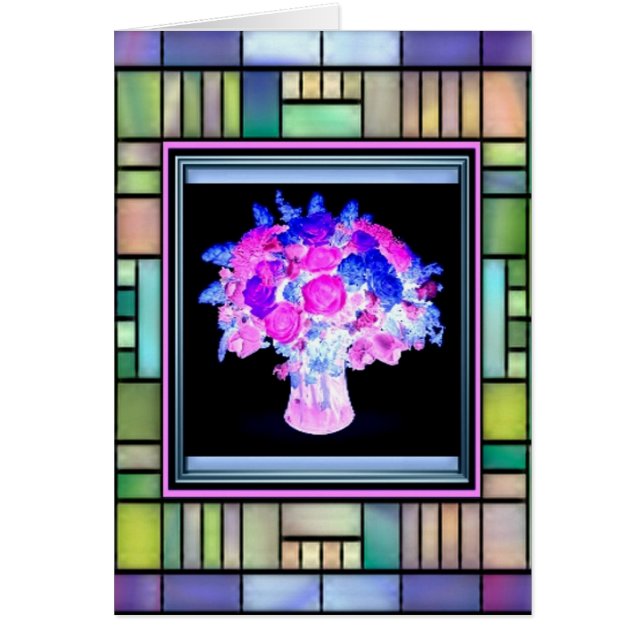 ステンドグラスバラ (正面)