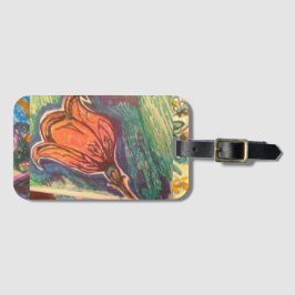 ステンドグラスバラ。 ラゲッジタグ