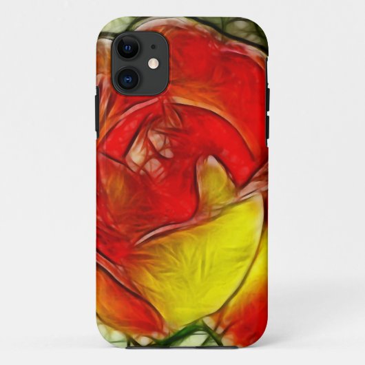 ステンドグラスバラ Case-Mate iPhoneケース (裏面)
