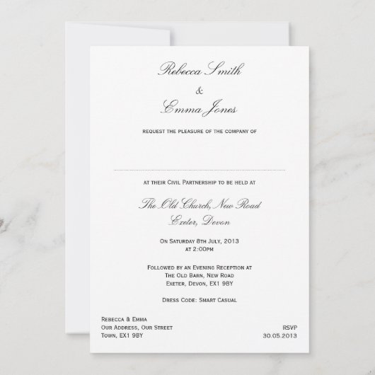 ステンドグラスバラ - CP招待状 招待状 (裏面)