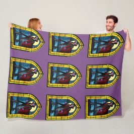 ステンドグラスバンパイア フリースブランケット