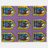 ステンドグラスバンパイア フリースブランケット (正面(横))