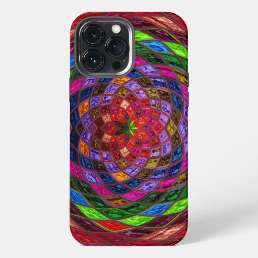 ステンドグラスパターン iPhoneケース (裏面)