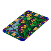 ステンドグラスパンジー磁石 マグネット (左側)