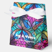 ステンドグラスパーソナライズされた休日 フェイバーボックス (正面)