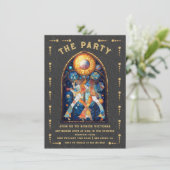 ステンドグラスパーティータロットカード 招待状 (スタンド正面)