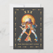 ステンドグラスパーティータロットカード 招待状 (裏面)