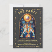 ステンドグラスパーティータロットカード 招待状 (正面)