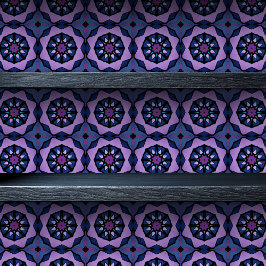 ステンドグラスパープルオクタゴンスモールプリント 壁紙