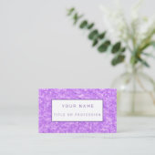 ステンドグラスパープル 名刺 (スタンド正面)