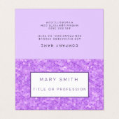 ステンドグラスパープル 名刺 (外部フラット)