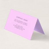 ステンドグラスピンク 名刺 (裏面)