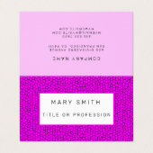 ステンドグラスピンク 名刺 (外部フラット)
