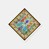 ステンドグラスファンタジーナプキン スタンダードカクテルナプキン (角)