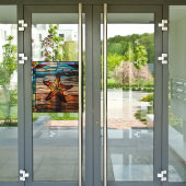 ステンドグラスフェイクカスタマイズ可能なヒトデ ウィンドウサイン