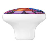 ステンドグラスフェイクカップケーキキッチン セラミックノブ (側面)