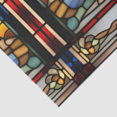 ステンドグラスフェイククリスマス暖炉の切り離し 薄葉紙 (詳細)