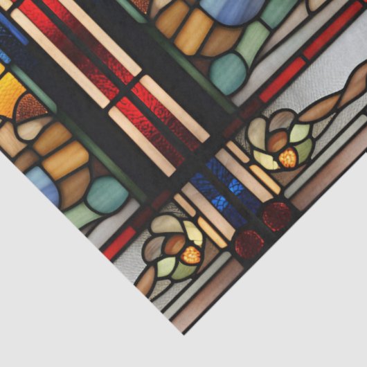 ステンドグラスフェイククリスマス暖炉の切り離し 薄葉紙 (詳細)