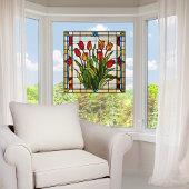 ステンドグラスフェイクチューリップガーデン ウィンドウサイン