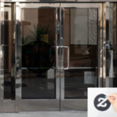 ステンドグラスフェイクトンボのサンキャッチャー ウィンドウサイン (オフィスドア)