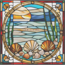 ステンドグラスフェイクドルフィンシール シール