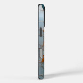 ステンドグラスフェイクパステル秋カボチャと離れ Case-Mate iPhoneケース (裏面 / 右)