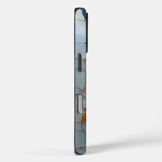 ステンドグラスフェイクパステル秋カボチャと離れ Case-Mate iPhoneケース (裏面 / 右)