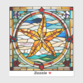 ステンドグラスフェイクヒトデ シール (シート)