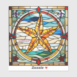 ステンドグラスフェイクヒトデ シール