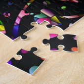 ステンドグラスフェイクモザイクの木 ジグソーパズル (側面)