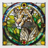 ステンドグラスフェイクライオネス ウィンドウサイン (シート)