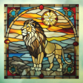 ステンドグラスフェイクライオン ウィンドウサイン (シート3)