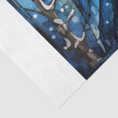 ステンドグラスフクロウ 薄葉紙 (詳細)