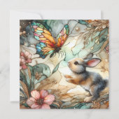 ステンドグラスフローラバニークリスチャン復活祭 シーズンカード (正面)