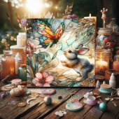 ステンドグラスフローラバニークリスチャン復活祭 シーズンカード