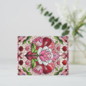 ステンドグラスフローラバレンタインデー ポストカード (スタンド正面)