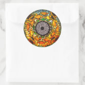 ステンドグラスフローラヴィンテージ ラウンドシール (バッグ)