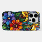 ステンドグラスフローラ静止状態 Case-Mate iPhoneケース (裏面 (横))